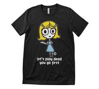 Todd Goldman Art Art - Let's Play Dead - You Go First - T-Shirt Uomo Nera