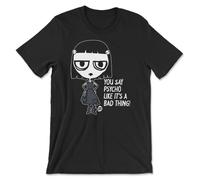 Todd Goldman Art Crue-l You Psycho Like It’s A Bad Thing T-Shirt Uomo Nero