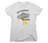 Todd Goldman Art Licensed UFO Caught On Tape T-Shirt Donna Collo Rotondo