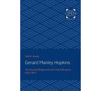 Todd K. Bender Gerard Manley Hopkins (Tascabile)