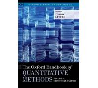 Todd Little The Oxford Handbook of Quantitative Methods in Psycholog (Tascabile)