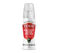 TODD Prestige - Sbiancante per ginnastica e scarpa, 75 ml, super bianco, per ginnastica e scarpa in tela e pelle, flacone da 75 ml con spugna