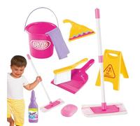 Todddler Broom And Cleaning Set | Durable Housekeeping Play Set | Realistic Pretend Play Housekeeping And Girls 3+, Include Broom, Mop, Dust Pan, Montesssori Toys