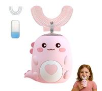 Toddla U-Shaped 360º Ultrasonic Toothbrush, Children'S Electric Toothbrush, Ipx7 Waterproof, Full Mouth Cleaning, Sonic Toothbrushes Kids, Make Children Love Brushing Their Teeth(Pink)