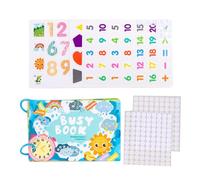 Toddler Activity Book - Interactive Early Learning Educational Toy for Kids | Montessory Books with Fun Games Cognitive Exercises, Preschool Travel Toy for Home School Birthday, 21cm Multicolor