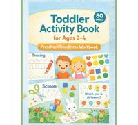 Toddler Activity Book Vol.1: Tracing, Coloring, Scissor Skills & Matching for Ages 2-4