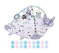 Toddler Activity Mat, Activity Center with Sea Balls and Detachable Toys, Washable Kids Activity Mat, Early Learning Toy for Visual, Hearing, Sensory, Motor Development for Babies and