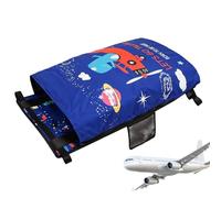 Toddler Airplane Bed, Flight Seat Extender, Baby Sleep Hammock, 17.32x31.1 inches Foldable Travel Mattress, Soft Compact Sleeping Aid for Vacation Cruise Train Camping Outdoor Beach Trips Included
