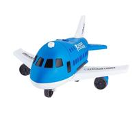 Toddler Airplane Toys - Blue Educational Games Interactive Playset per l'apprendimento, aerei da giocattolo di carico ambientati con luci, gioca a veicoli per ragazzi ragazze per ragazzi Birth Christm