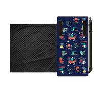 Toddler Airplane Travel Bed, Kids Seat Extender Hammock, Soft In-Flight Sleeping Support, 44x79cm, Compact Foldable Cushion Gray, Airplane Train Car Use, for Boys Girls Vacation Trips Practical