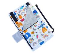 Toddler Airplane Travel Bed, Kids Seat Extender Hammock, Soft In-Flight Sleeping Support, 44x79cm, Compact Foldable Cushion Gray, Airplane Train Car Use, for Boys Girls Vacation Trips Practical