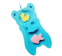 Toddler Bath Cushion, Soft Foam Bath Support Pad for Babies and, 1 Piece Tub Seat with Built-In Toys, Non-Slip Sponge Cushions Sink Counter or Bathtub Infant Bathing Supports