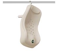 Toddler Bath Seat, Foldable Hair Washing Station, Intelligent Temperature Sensing Bath Support, Soft Bath Support for, Ergonomic Arc Design Bath Seat, Bath Support for Girls and Boys