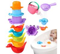 Toddler Bath Toys, Bathtub Water Toy, Safe & Non Toxic, Creative Floating Sensory Accessories, Educational Interactive Games for Kids, Swimming, Shower, Water Play, Learning Fun