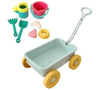 Toddler Beach Toys, Sand Castle Building Kit - Apprendimento precoce di piccoli giocattoli di sabbia con carrello per loro - Divertente gioco all'aperto per la spiaggia di mare fuori dal campo