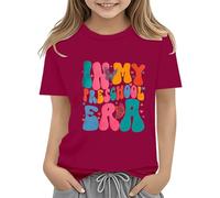 Toddler Boy Girl Summer Clothes First Day of School Shirt In My Pre School Shirt Toddler Kindergarten Shirts Shirt Cool Girl, Vino, 6-7 Jahre