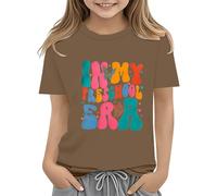 Toddler Boy Girl Summer Clothes First Day of School Shirt In My Pre School Shirt Toddler Kindergarten Shirts Shirt Cool Girl, caffè, 6-7 Jahre