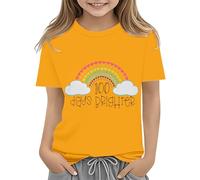 Toddler Boy Girl Summer Clothes First Day of School Shirt In My Pre School Shirt Toddler Kindergarten Shirts Baby Langarm Shirts Girls, giallo., 6-7 Jahre