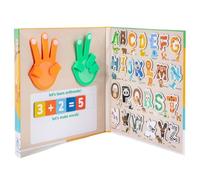 Toddler Counting Toys, Preschool Learning Game Set, Educational Letter and Number Activity Cards, 10.24x9.57x0.79 Inches Toy for Kids, Boys, Girls, Classroom, Kindergarten, Birthday Use