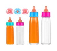 Toddler Doll Bottles, Feeding Bottle Toy, 5.31in Pacifier Safe Pretend, Feedings Toys Set, Portable Colorful Accessories for Fun Role Play, Kids, Girls, Boys, Home, Daily Use