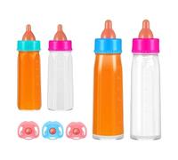 Toddler Doll Bottles Toy | Sippy Cups | Baby Bottle Toy | Training Bottles | Toddler Milk Bottles | Feeding Bottle Play Toy with Pacifier | Safe Pretend Play Feeding Toy Set Colorful for Playing