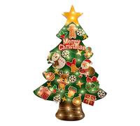 Toddler Felt Christmas Tree - With 9.8ft Light String LED Pendant, Felt Wall Christmas Tree For Bedroom | Nursery Outdoor Indoor Kindergarten, Ornaments, 100 * 70cm/ 39.37 * 27.6 Inch