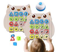Toddler Ha Forme Abbinate Giocattolo - Gioco Da Tavolo Educativo A Due Giocatori Per Il Riconoscimento Delle Forme, L'apprendimento Del Colore E Le Capacità Di Memoria Con Il Puzzle Set Per Ragazze Pe