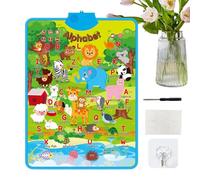 Toddler Learning Posters - 16.14x21.85 Inches Kids Speech Talking Posters, Alphabet Wall Chart, Electronic Interactive Wall Chart For Preschool Boys & Girls Sound-Based Letter Guides