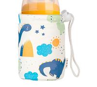 Toddler Milk Bottle Sleeve Cover, PU Leather Bottle Warmer Sleeve, Insulated Drink Protector, Keeps Beverages Warm, Durable Feeding Cup for Boys & Girls, Indoor & Outdoor Use