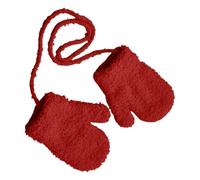 Toddler Mittens - Soft Plush Thermal Gloves for Weather Protection, Anti-Loss Design with Adjustable Wrist Strap, Comfortable Warm Accessories for Boys Girls 1-3 Years Old Kids, 3.94x5.12 Inches