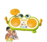 Toddler Music Toys, Drum Set, Percussion Toy with Light Frog Design, Fun Activities for Boys & Girls, Interactive Home Play, Early Learning and Development, 30x10x20cm