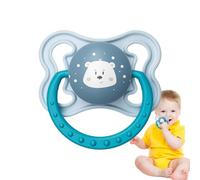 Toddler Pacifier, Natural Silicon, 2,24 x 1,5 x 1,77 in Comfortable Child Nipple, Bere Sensitive Skin, Gentle Pacifiers for Children, Girls, Boys