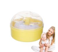 Toddler Powder Puff Container, Powder Applicator, 3.54x3.54x2.48 inches Soft Dusting Gratis, Loose Dispenser for Baby and Body Care, Diaper, Foundation