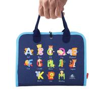 Toddler Puzzle Toy, Interactive Felt Activity Board, Fine Motor Skills Learning Game, 28x5x34cm, Soft -Inspired Binder, for Kindergarten Bedroom Cradle Living Room Classroom