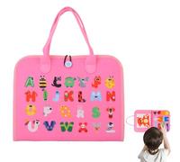Toddler Puzzle Toy, Interactive Felt Activity Board, Fine Motor Skills Learning Game, 28x5x34cm, Soft -Inspired Binder, for Kindergarten Bedroom Cradle Living Room Classroom