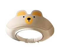 Toddler Shower Caps, Cartoon Bear Shampoo Visor, Adjustable Baby Bath Cap with Ear Protection, Waterproof Hair Washing Shield for Kids, Boys, Girls, 3.15 x 8.66 inch
