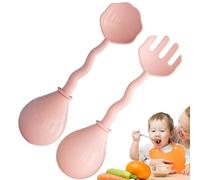 Toddler Spoons, Insulated Baby Tools, Non -Stick Feeding Design, Soft-Tip Easy Grip Handle, Food-Grade Material, 4 pezzi Set per scuola cucina ristorante campeggio