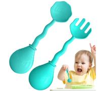 Toddler Spoons, Non-Sticky Baby Feeding Utensils, Insulated Safe Grip Spoon Set for Children Mealtime at School Restaurant Camping Home Kitchen Living Room Use, 3.5x13cm