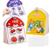 Toddler Sticker Books, Educational Sticker Set, Reusable Sensory Quiet Activities, Educational Learning Toys for Kids, Interactive Preschool Playbook, New Year, Birthday, Christmas, Holiday