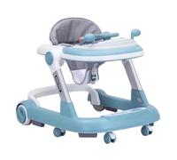 Toddler Walker pieghevole - Walker di attività del bambino regolabile con sedile di lino | Modalità di spinta e sit, progettazione di sicurezza per paraurti anti-collisione | Camminatori pieghevoli le