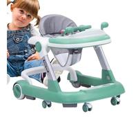 Toddler Walker with Wheels, Activity Toddler Walker, Foldable Push Walker, Feeding Tray Walker, Boys Girls Learning Walker, Kids Activity Walker, Toddler Learning to Walk, for Kids Aged 6-18 Months