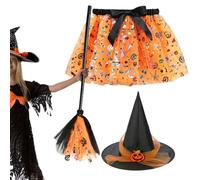 Toddler Witch Costume - Halloween Costume Kids | Baby and Children Rainbow Witch Girl Halloween Costumes Age Witches Costumes Girls Cute Girl Dress With Broom