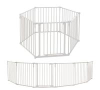 Toddleroo by North States 3 in 1 Metal Superyard: 383,5 cm Lungo Extra Wide Cancello, Barriera o Cortile Giochi. Hardware o autoportante, 6 pannelli, 10 sq.ft. Enclosure (76,2 cm, Taupe)