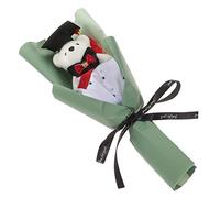 Toddmomy 1 Mazzo Bouquet di orsi Bouquet Flowers Peluche di Fiori Bouquet Lussuoso per Ragazzo Accessorio per Bouquet di Laurea Mini Bouquet di Orsetti di Laurea plastica Verde