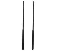 Toddmomy 1 paio di bacchette professionali nere 5A - bacchette in metallo antiscivolo per musicisti jazz - a percussione per esercitarsi e suonare