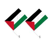 Toddmomy 1 Set Bandiere Palestinesi Decorativa Per Auto Leggera E Resistente Per Finestrini Per Celebrazioni E Sportivi 2 Pezzi