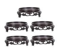 Toddmomy 1 Set Base Portafiori Rotonda Vintage Supporto Leggero E Portatile per Piccoli Vasi Bonsai E Soprammobili per Casa Ufficio E Negozio di Fiori 5 Pezzi