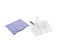 Toddmomy 1 Set Clip per Barbecue Inossidabile con Rete per Cestino per Verdure Utensili Grigliata con Stoccaggio Facile Pratico da Usare