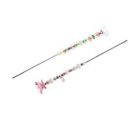 Toddmomy 1 Set Delicate Bead Garden Stake Decorativo Da Esterno Con Inserti Per Vasi E Cortili Per Amanti Della 2 Pezzi