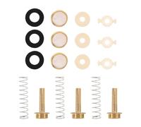 Toddmomy 1 set di accessori per di valvole per tromba, parti di ricambio, cappucci delle valvole, pulsanti rotondi, rondelle in feltro, guide per molle dei pistoni per la riparazione di strumenti